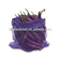 pe/pp raschel knitted mesh net drawstring onion bag